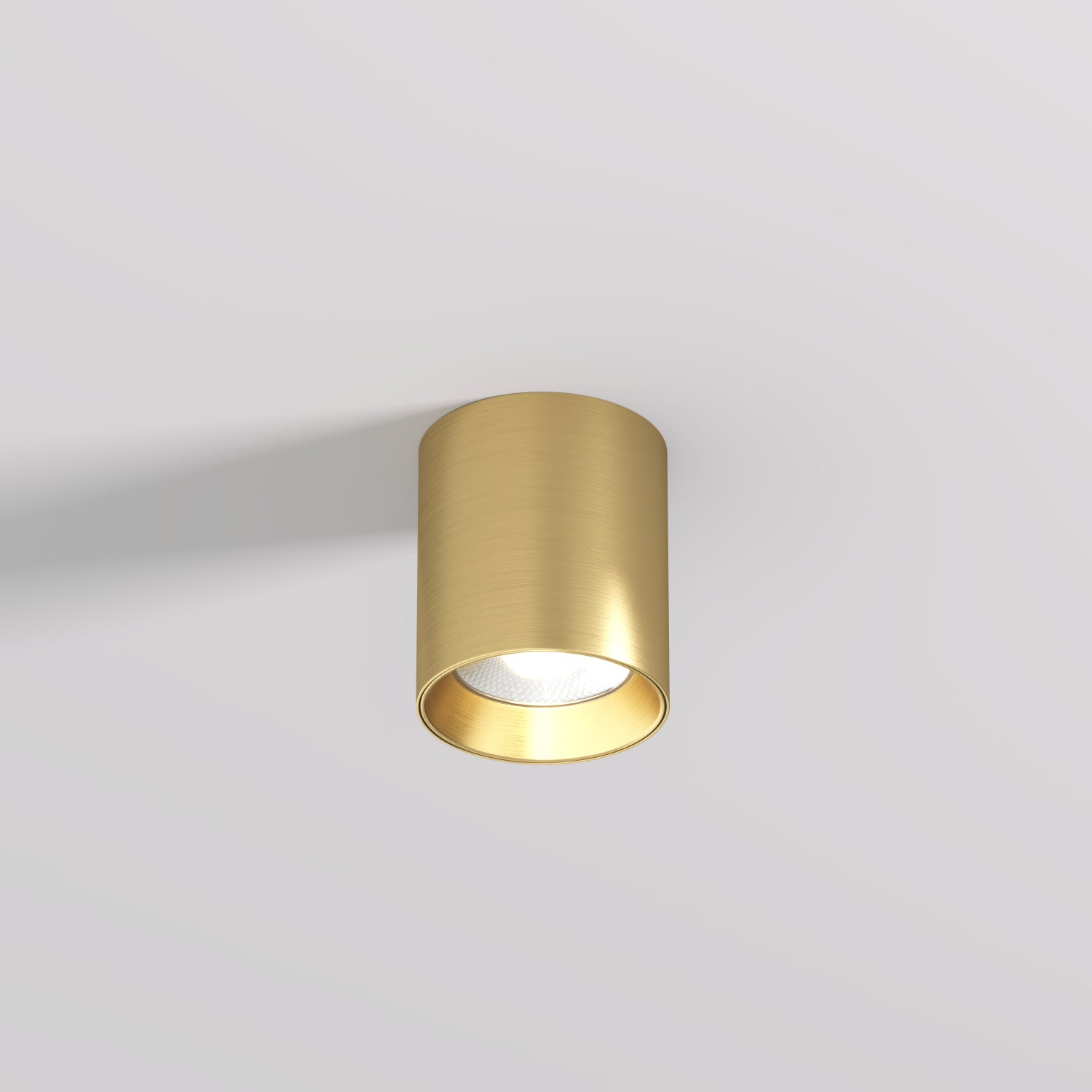 Spot LED SHINE TUBE Gold Aplicat Rotund 10W Premium Ø7 x H8 CM | CRI≥90 | 3000K