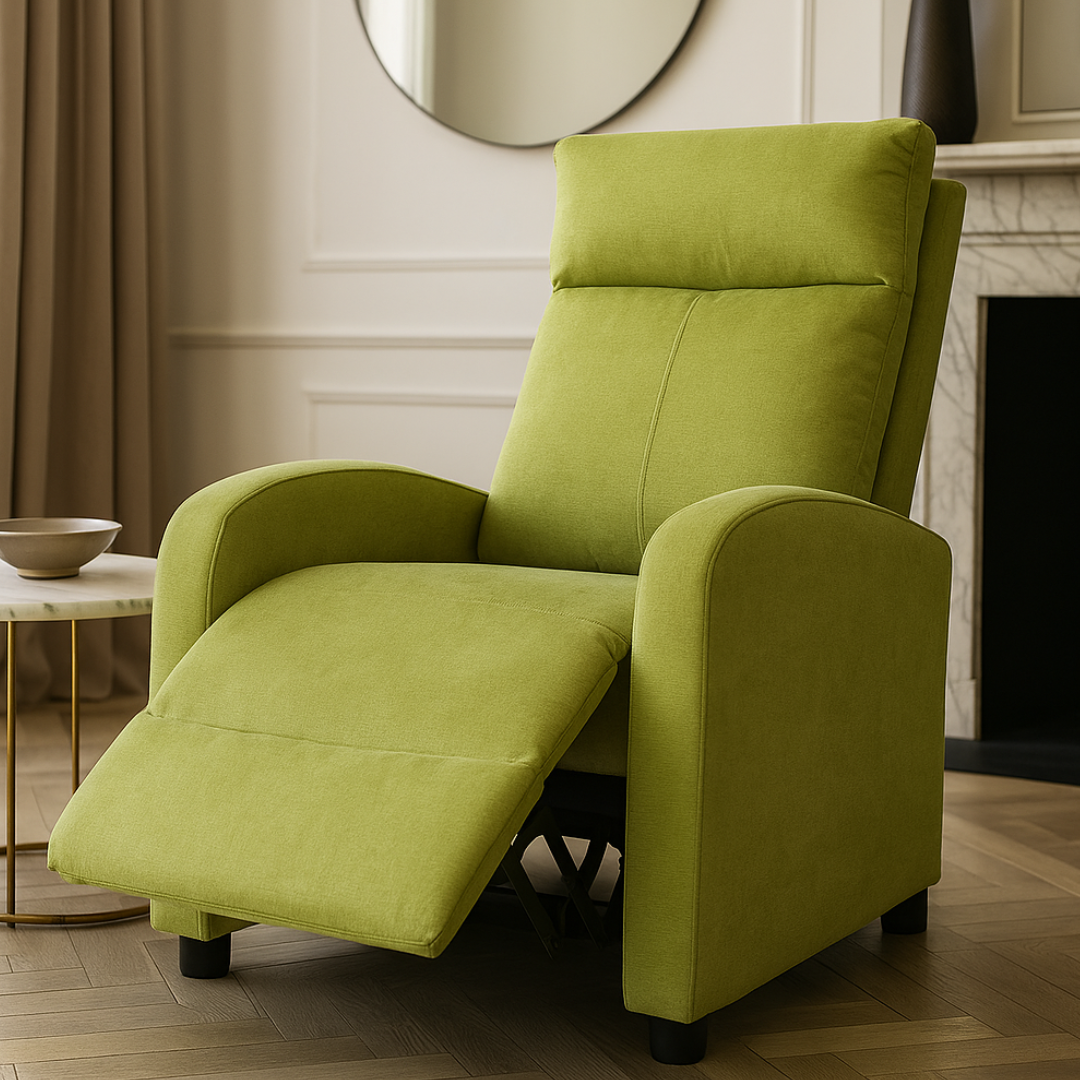 Fotoliu Recliner Stofa Verde