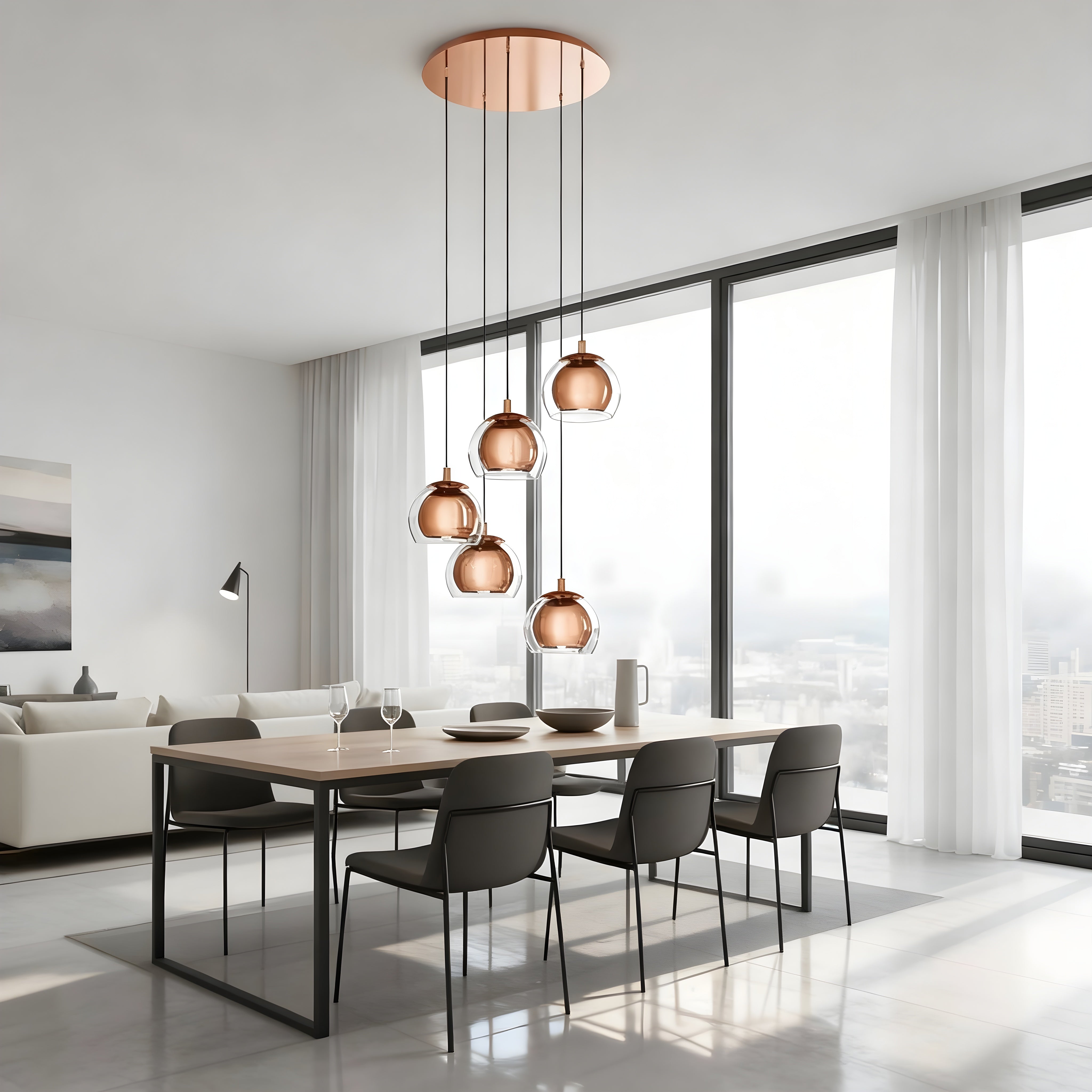 Lustra Suspendata ROCAMAR 1 Gold 150CM