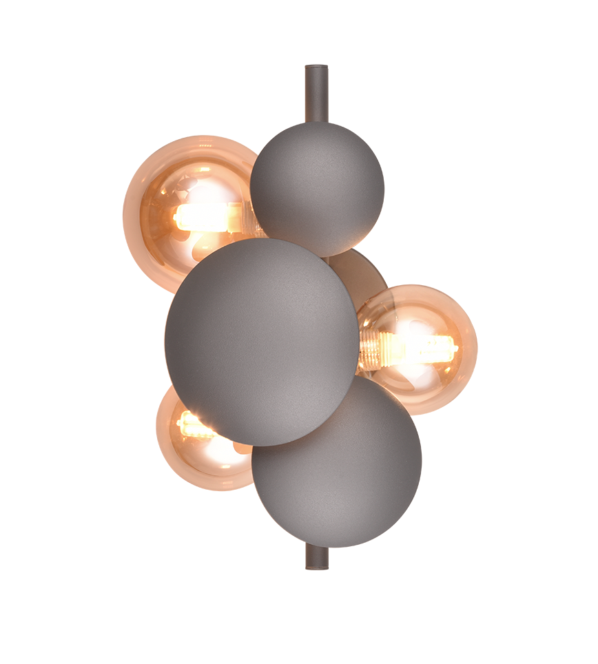 Aplica Premium Bubble Gold & Grey 3xG9