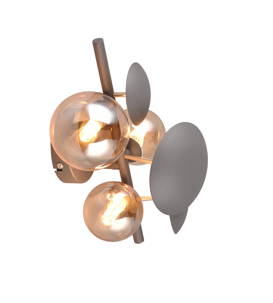 Aplica Premium Bubble Gold & Grey 3xG9