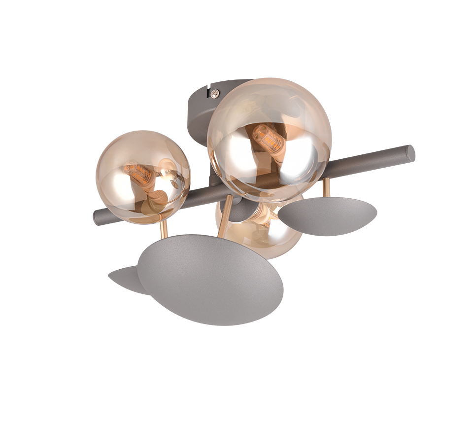 Aplica Premium Bubble Gold & Grey 3xG9