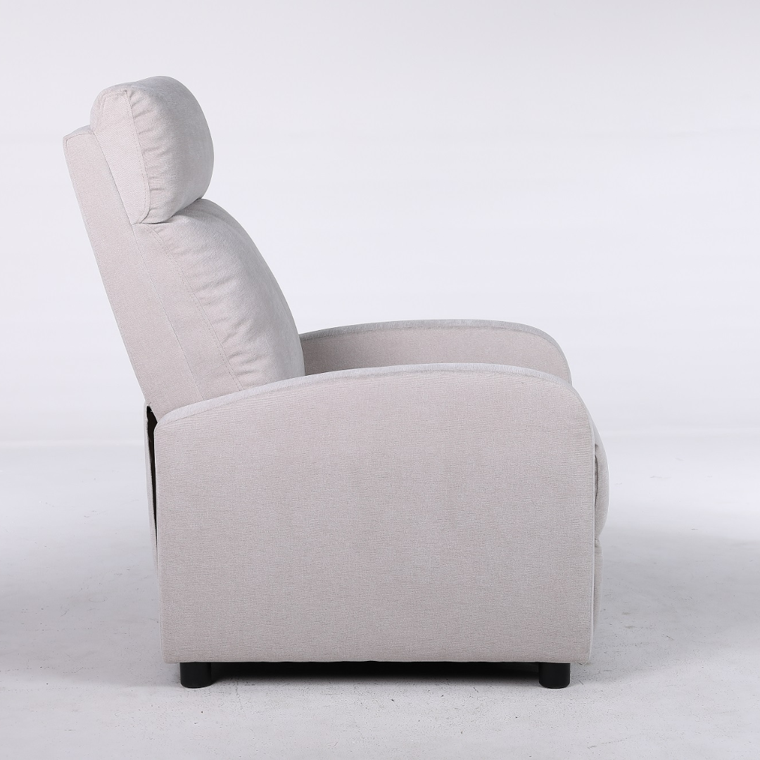 Fotoliu Recliner Stofa Gri