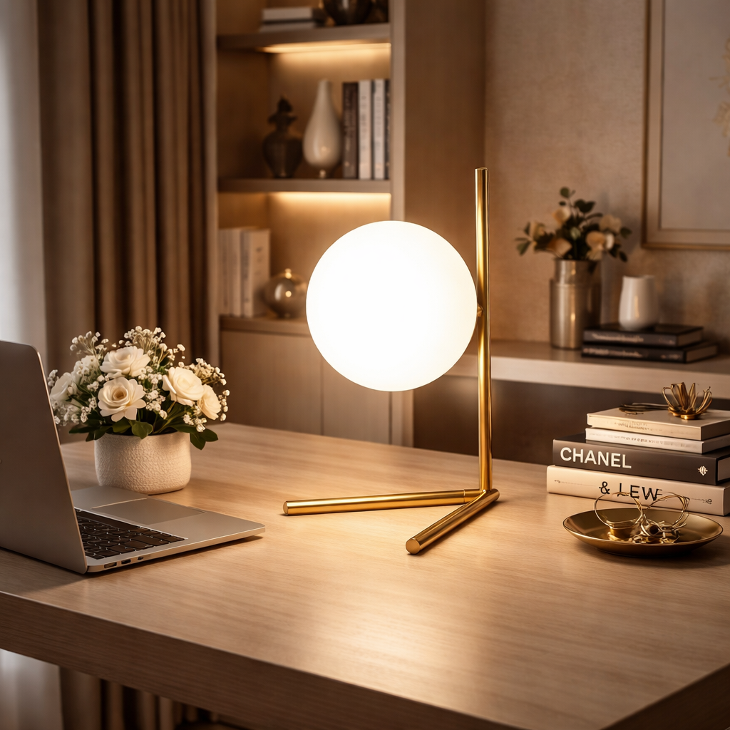 Veioza Decorativa REBO Gold 52CM