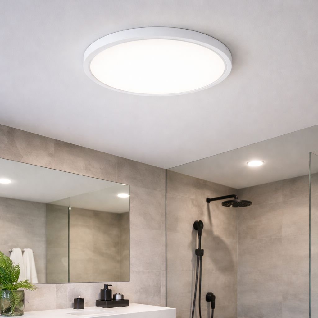 Plafoniera LED Zetta 50CM Alba IP40 3 Lumini Echivalent 400W