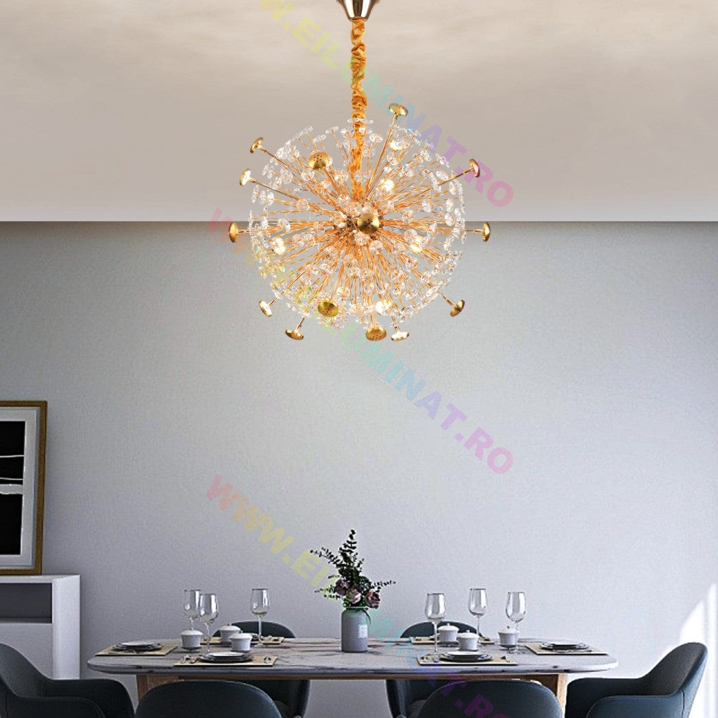 Lustra Suspendata Crystal Priceless Gold