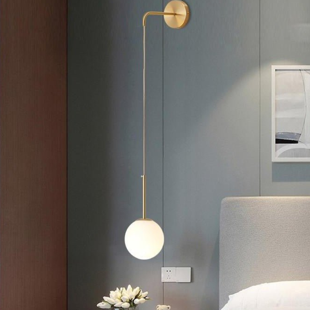 Aplica Ajustabila Nordic Style HangGlobe Gold Abajur Mat