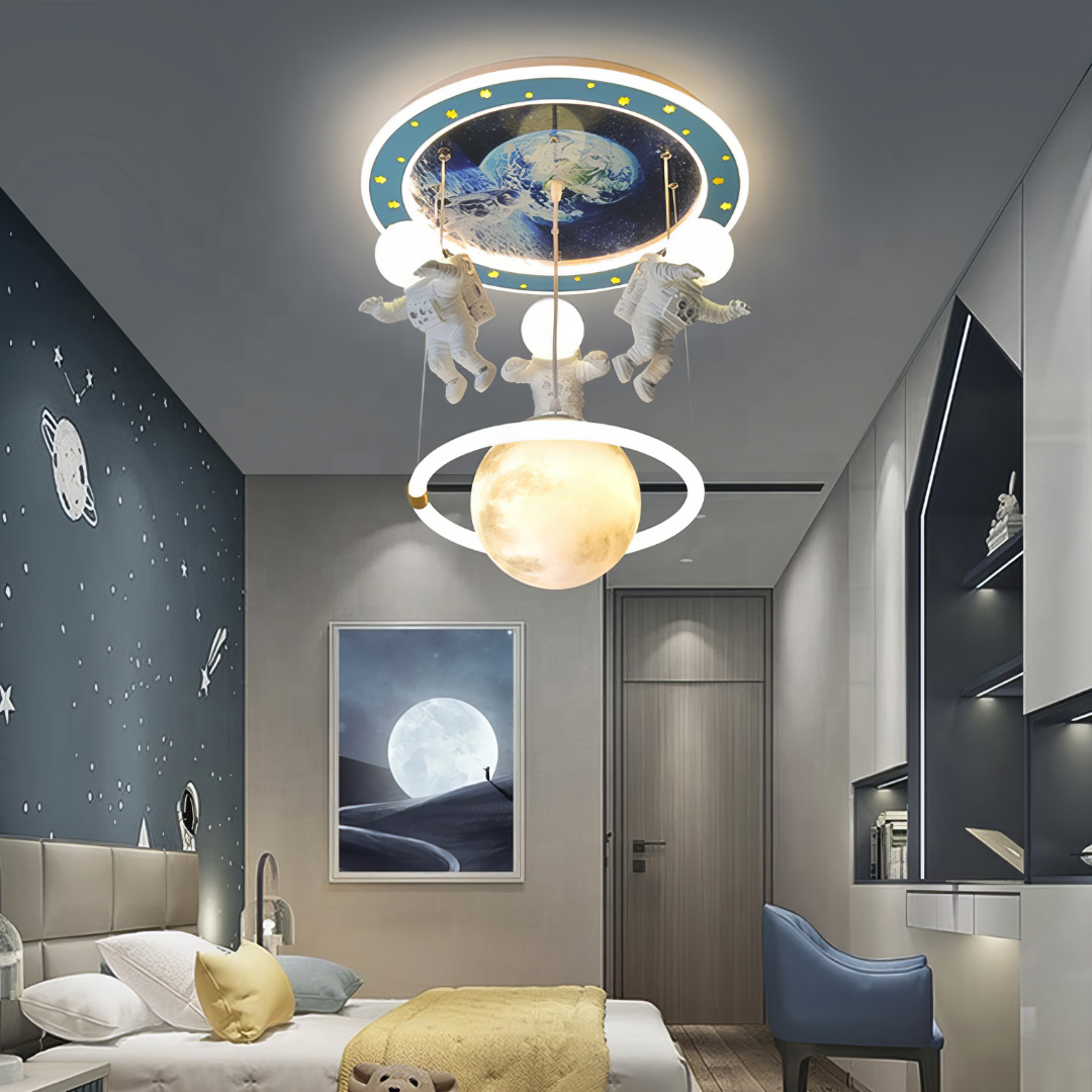 Lustra LED Suspendata 100W Astro Friends Telecomanda Echivalent 500W