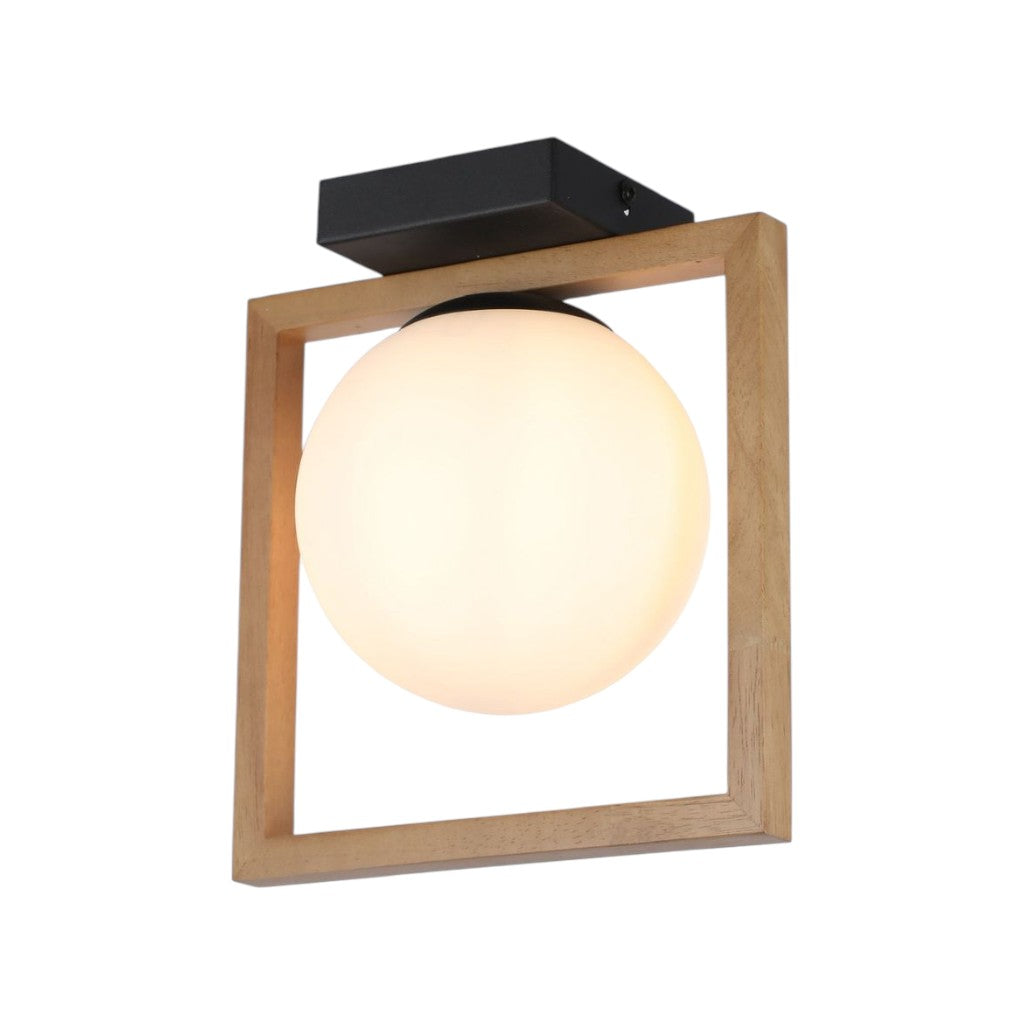 Lustra Abajur INIGO 1xE14 Lemn