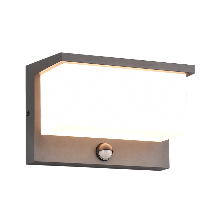 Aplica LED de exterior cu senzor NESTOS, IP54, antracit