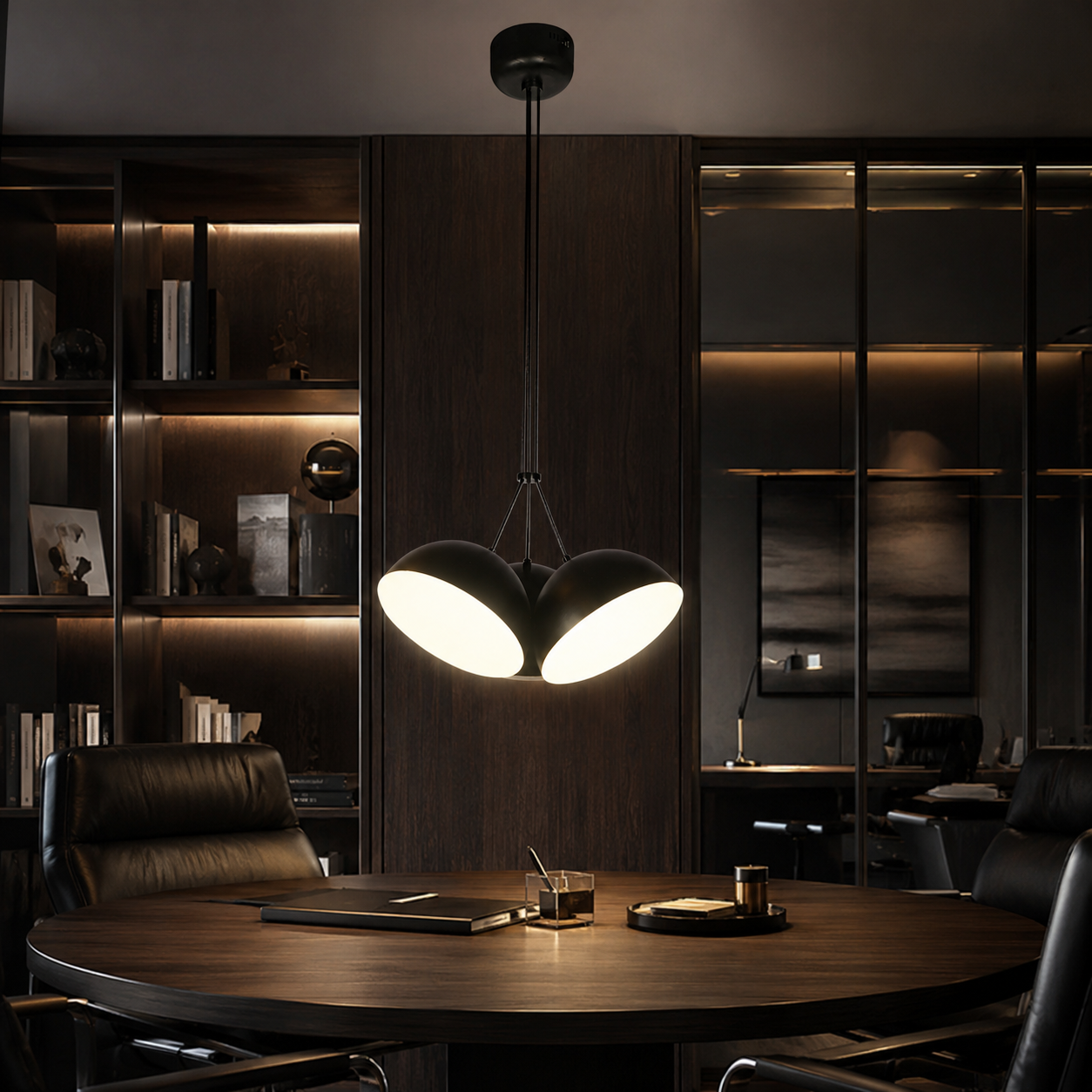 Pendul LED CROWD Unique 60W Black Echivalent 200W