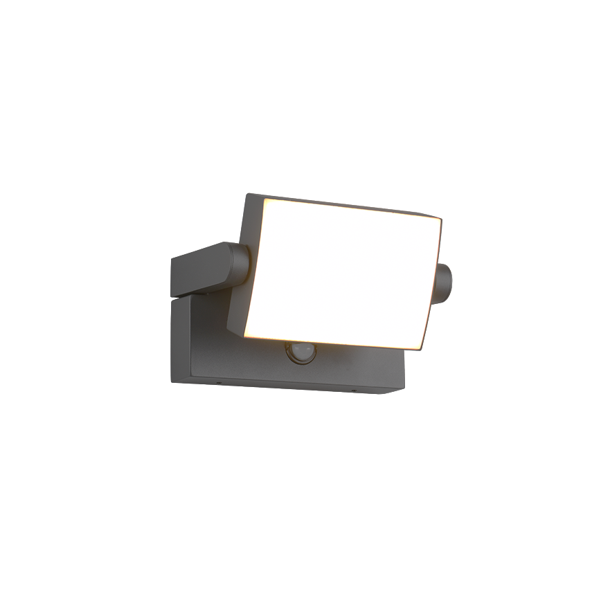 Aplica Exterior LED Premium KANSAS 10W 3000K 1000lm cu Senzor