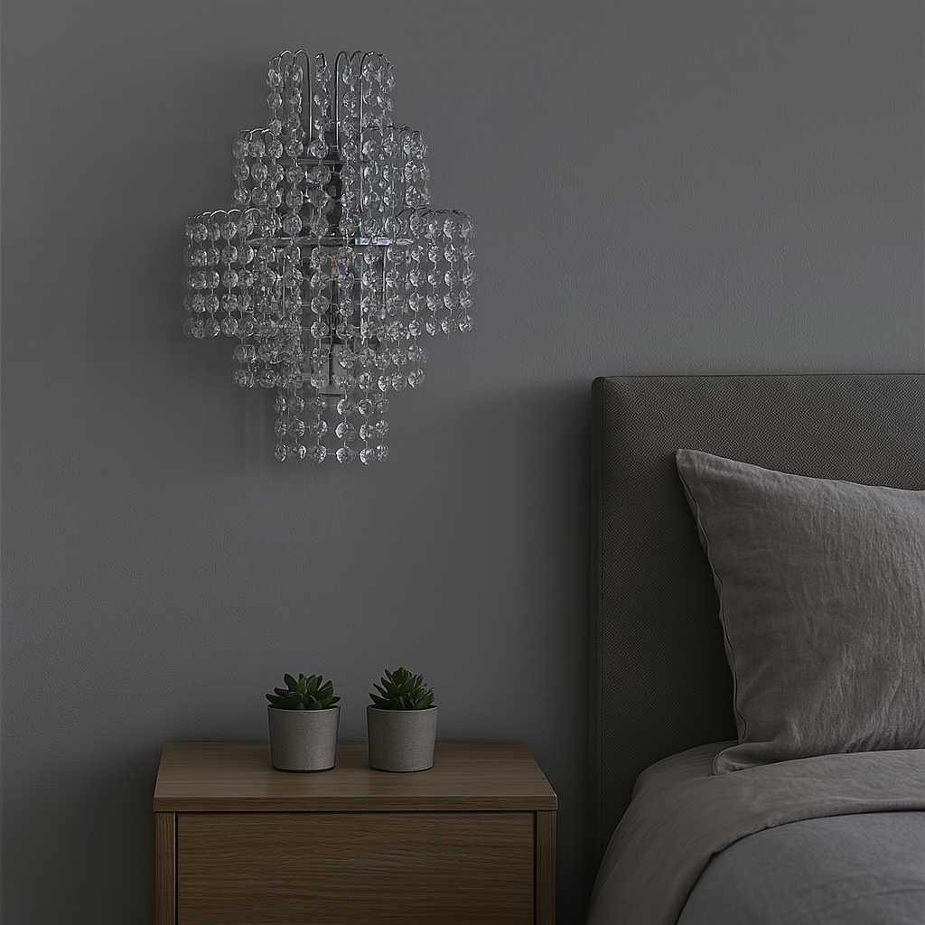 Aplica Perete Cristal Silver 66038 ARGINTIE / CRISTAL / APLICA PERETE Wall Light Fixtures
