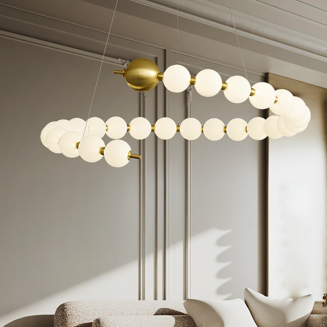 Lustra LED Abajur 72W Fibonacci Echivalent 500W cu Telecomanda