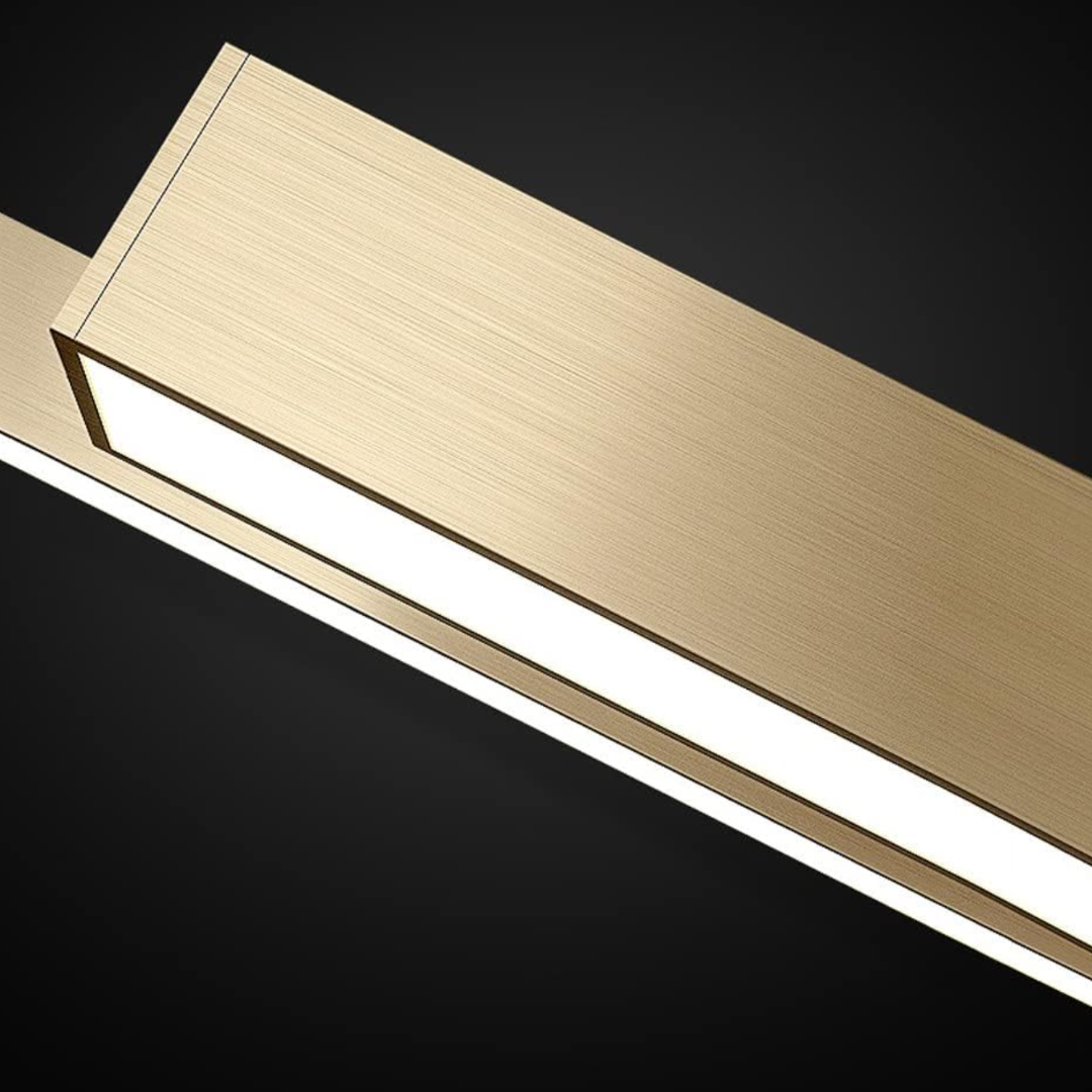Lustra LED Suspendata 72W Elegant Office Gold Echivalent 500W