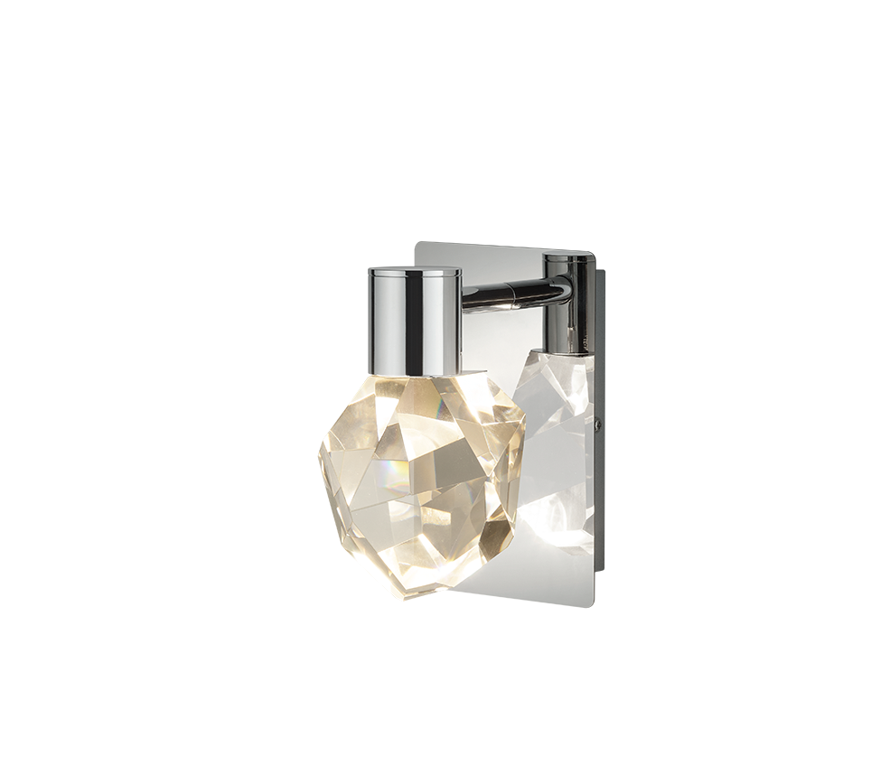 Aplica LED Premium VERANO Silver Crystal