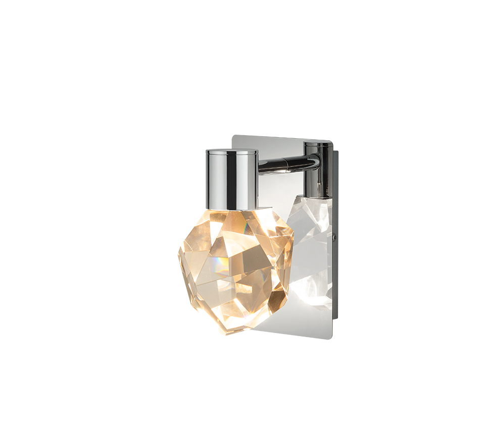 Aplica LED Premium VERANO Silver Crystal