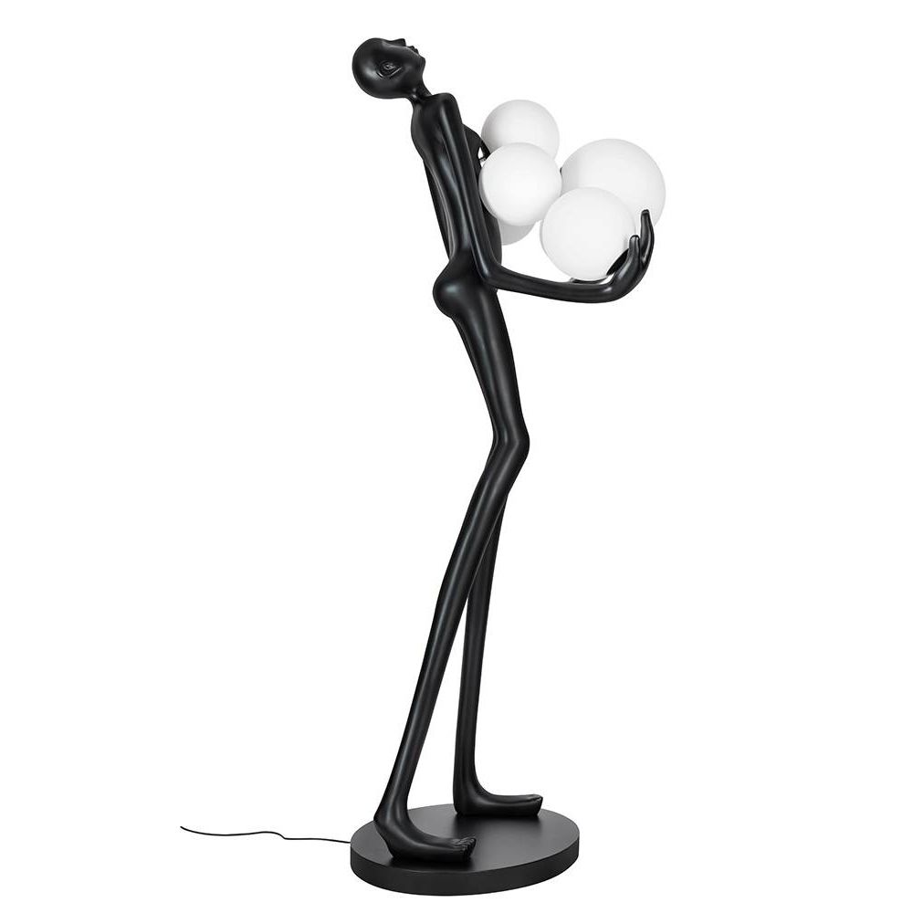 Lampadar Luxury OMNIO Black 180cm