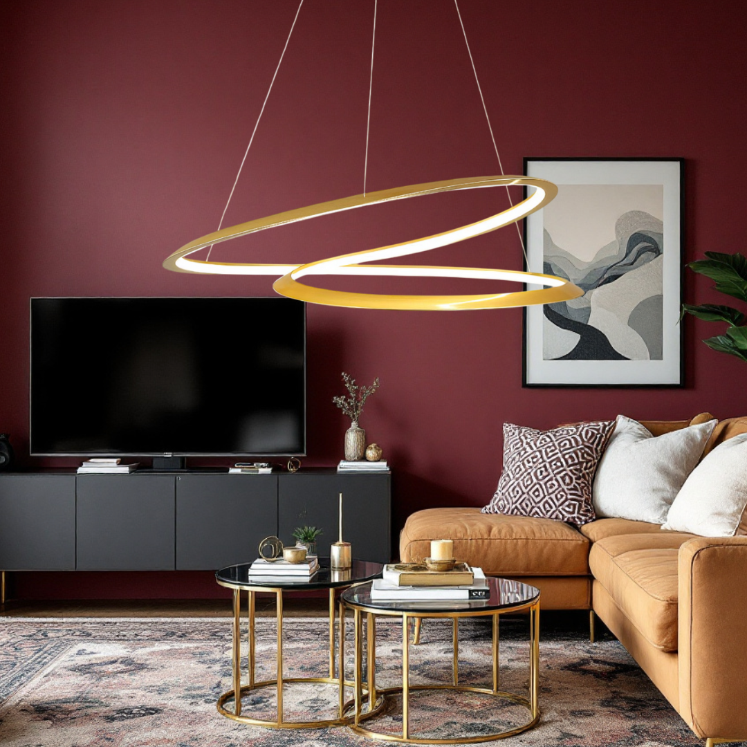 Lustra LED Aurie Suspendata 120W Lumea Telecomanda Echivalent 600W