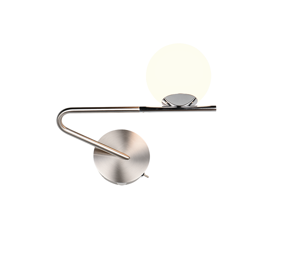 Aplica Premium Flaming Silver 1xG9