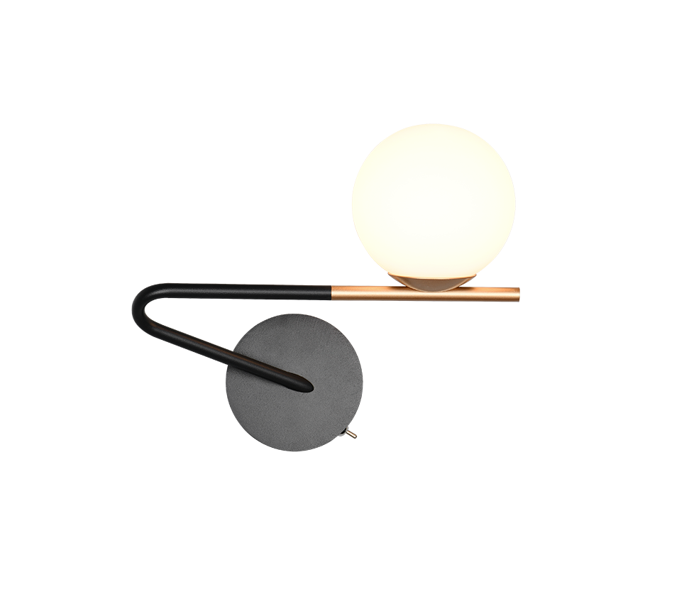 Aplica Premium Flaming Black & Gold 1xG9