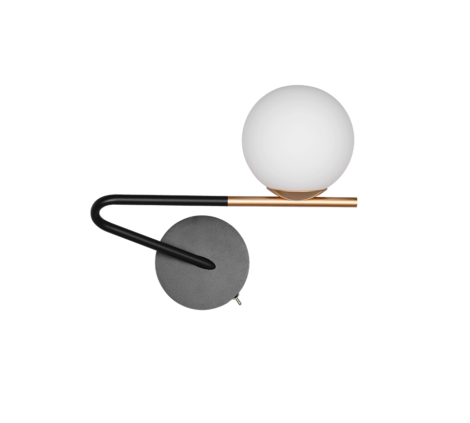 Aplica Premium Flaming Black & Gold 1xG9