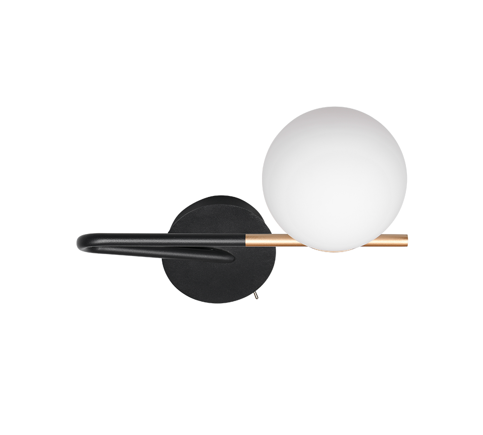 Aplica Premium Flaming Black & Gold 1xG9