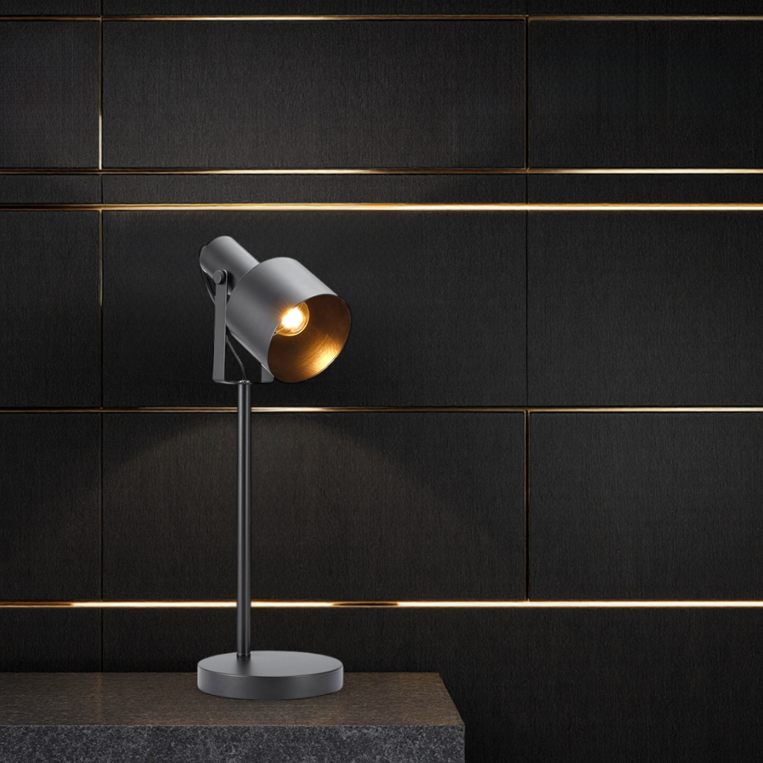 Veioza Moderna cu Bec 1xE27 Arcane Black