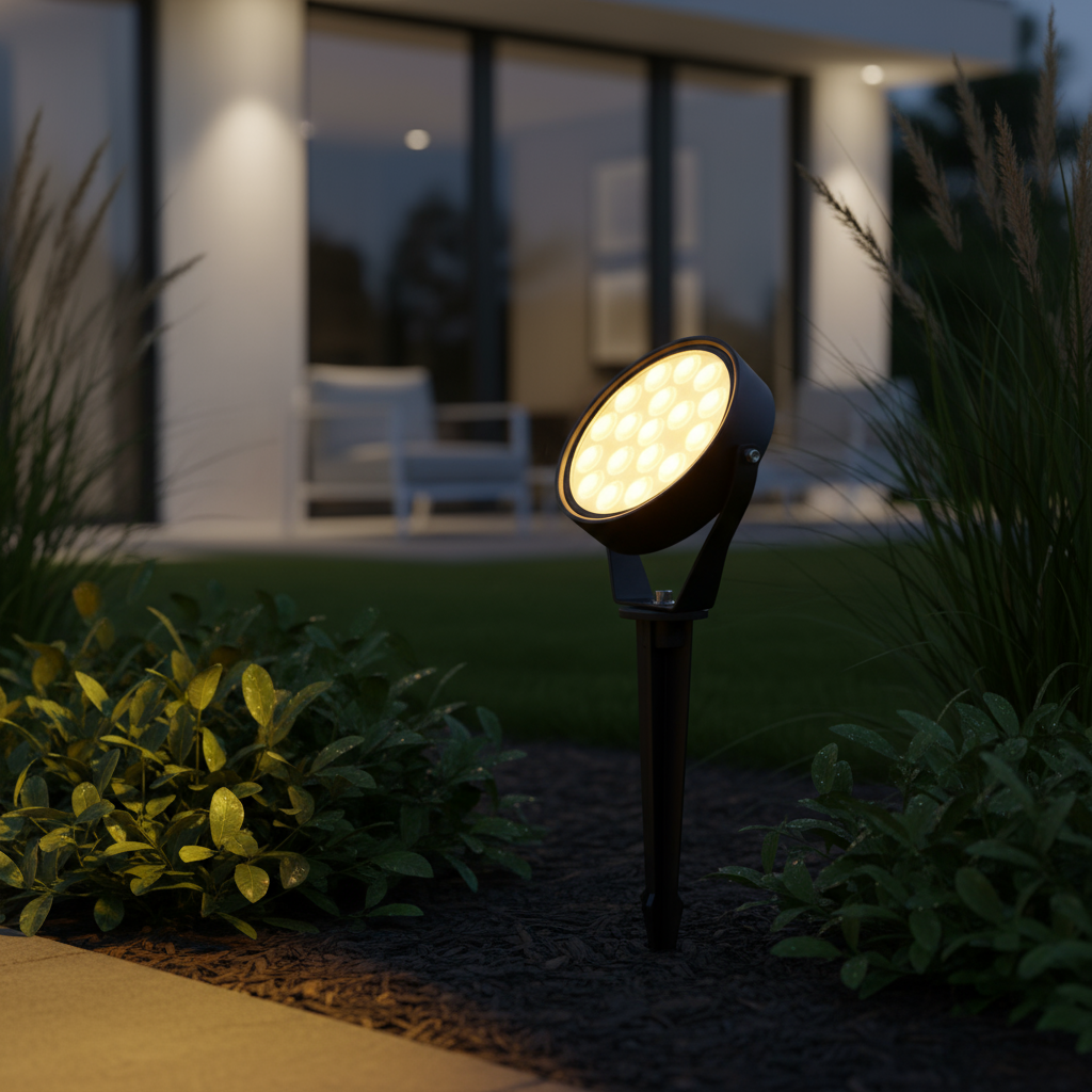 Spot LED Gradina Lollipop 9W Lumina Calda Negru