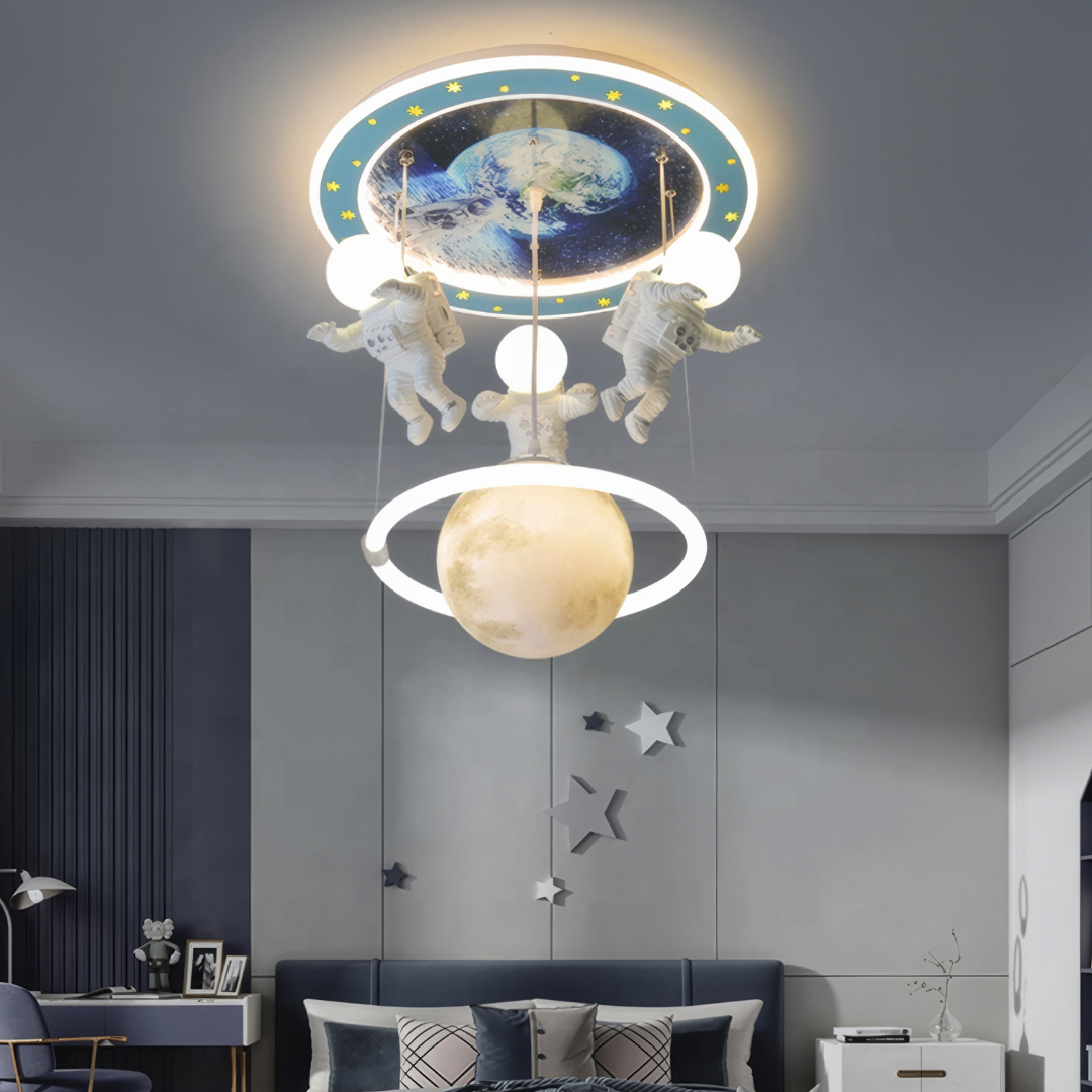 Lustra LED Suspendata 100W Astro Friends Telecomanda Echivalent 500W