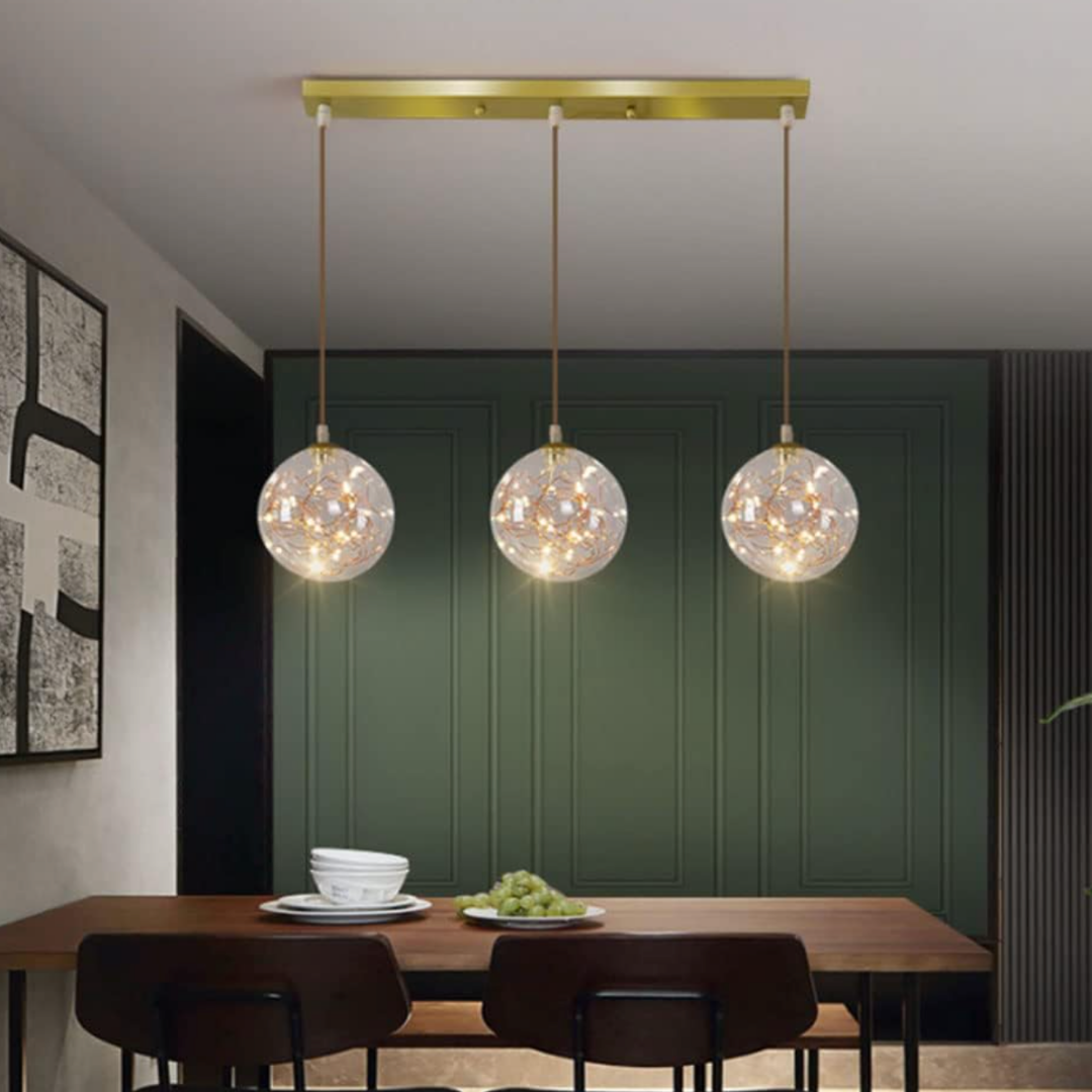 Lustra LED Sparkle Abajur Transparent DX333-3