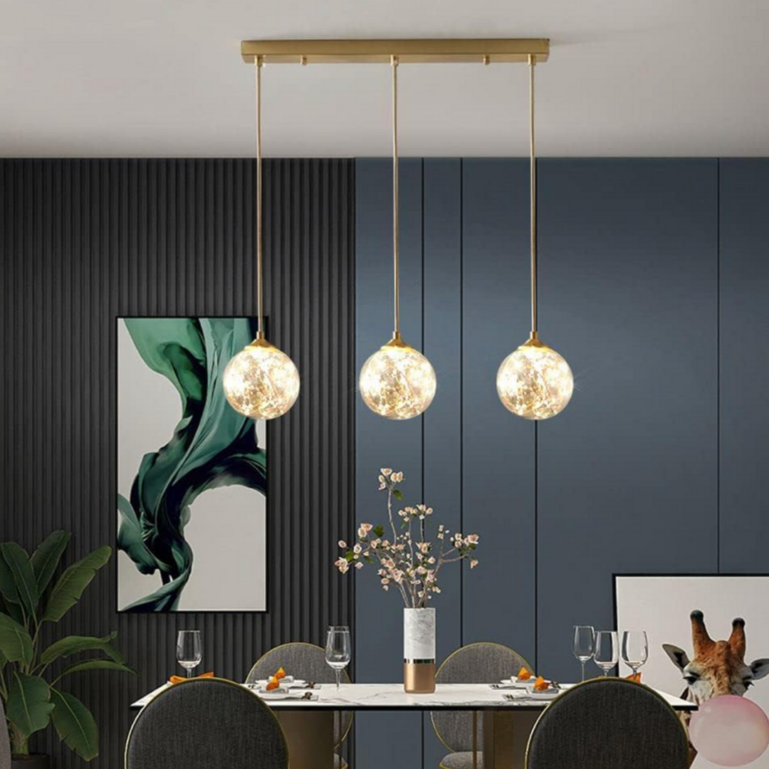 Lustra LED Sparkle Abajur Transparent DX333-3