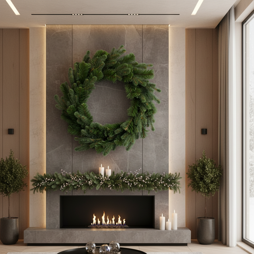 Coronita Artificiala De Craciun Gigant Winterhollow