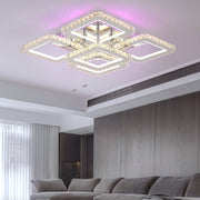 Lustra LED 4+1 SQUARE RGB Cristal Telecomanda Echivalent 800W