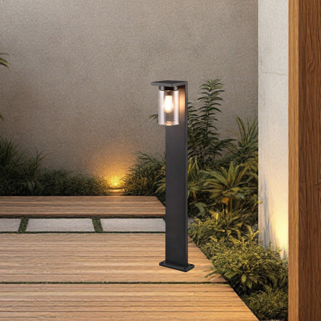 Stalp Ornamental ARDILA Finisaj Negru 100CM 1XE27