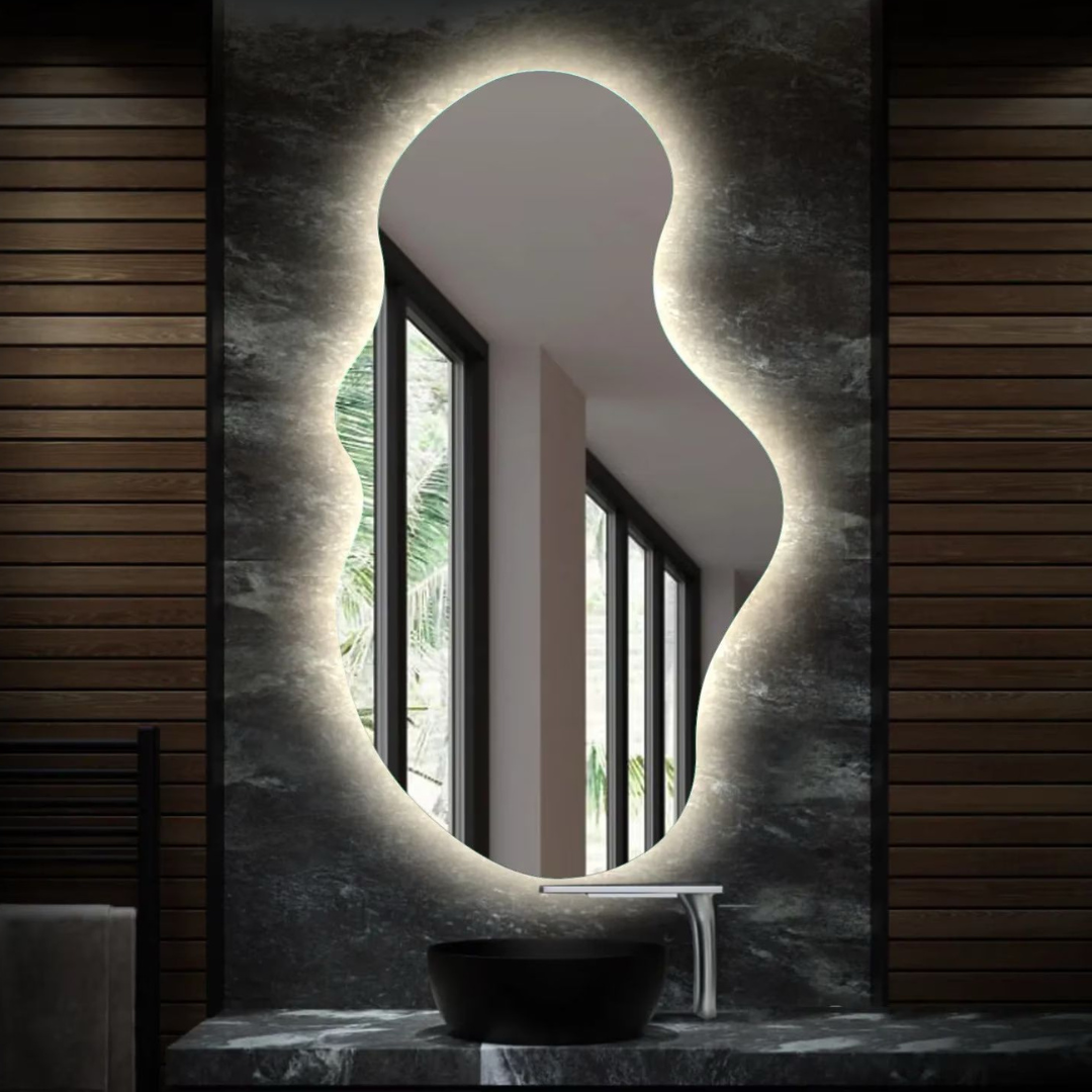 Oglinda LED FRAMELESS VEGAS 65x100CM 3 Lumini si Touch