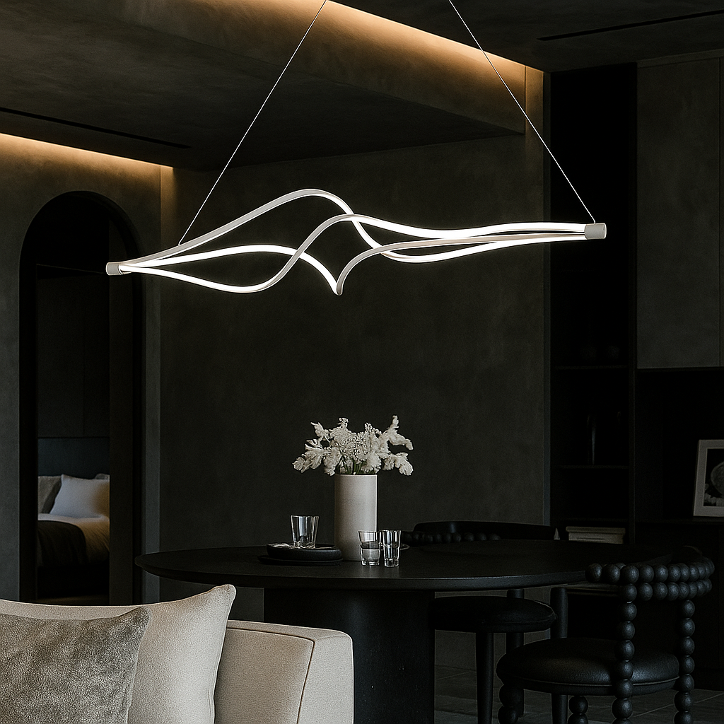 Lustra LED Suspendata Faye Telecomanda Wifi 2.4G White 3 Culori ALBA / SUSPENDATE / 120CM Lighting Fixtures