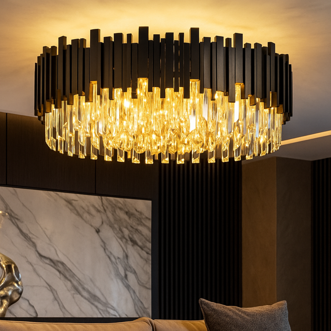 Candelabru Cristal Aplicat Black Widow Luxury