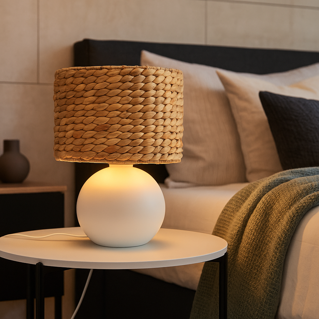 Veioza Decorativa VINA 1xE27 Alba 40W