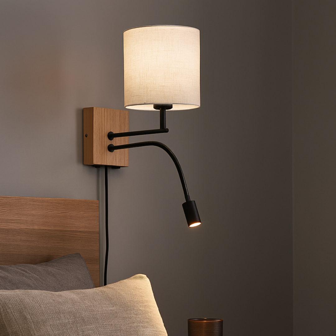 Aplica LED Dormitor NILAM Wood Design