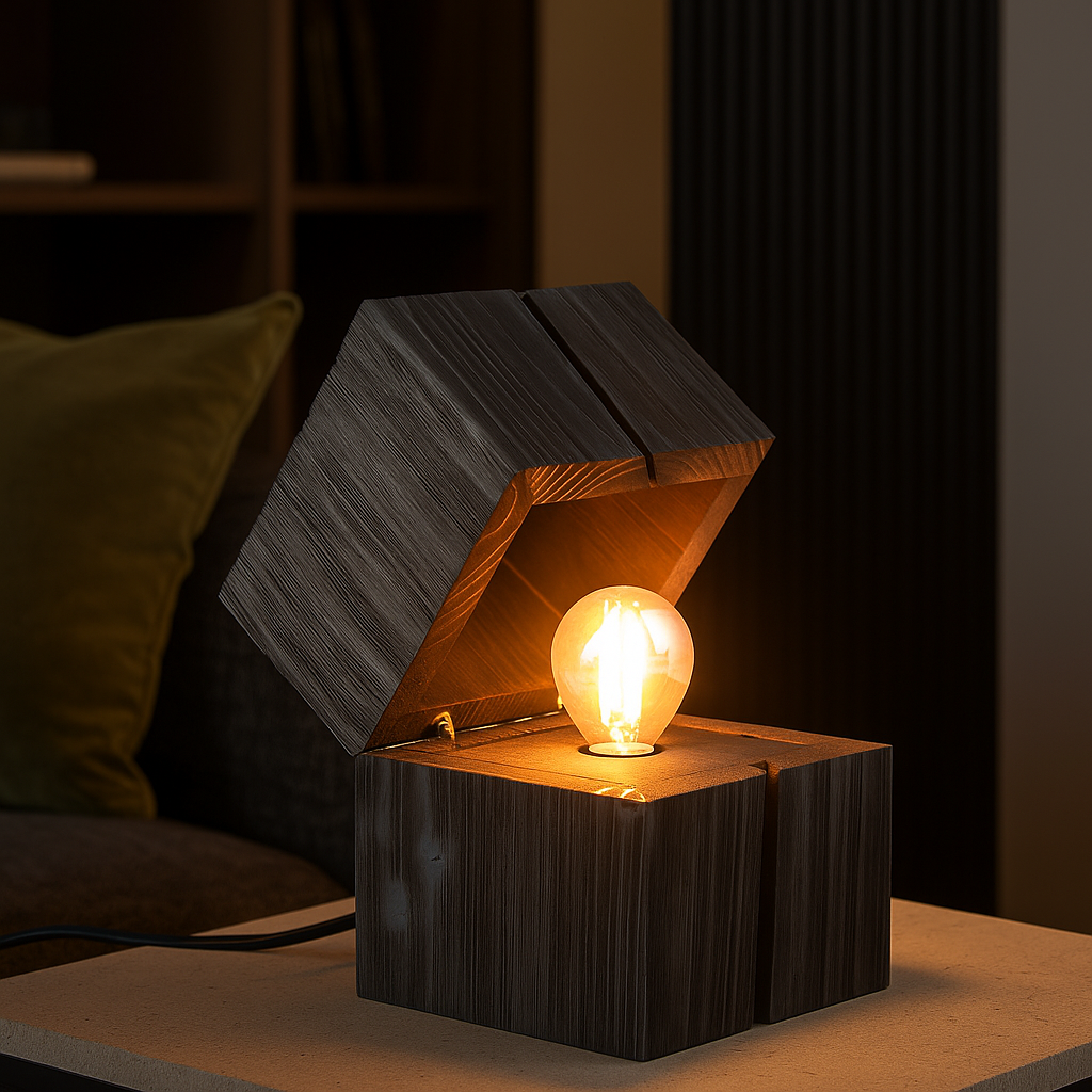 Veioza Decorativa TREASURE 1x E14 Black