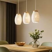 Lustra Suspendata 3xE27 BIDAR Alba