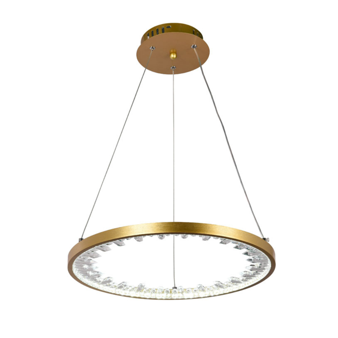 Lustra LED Suspendata CLARION Gold Echivalent 200W