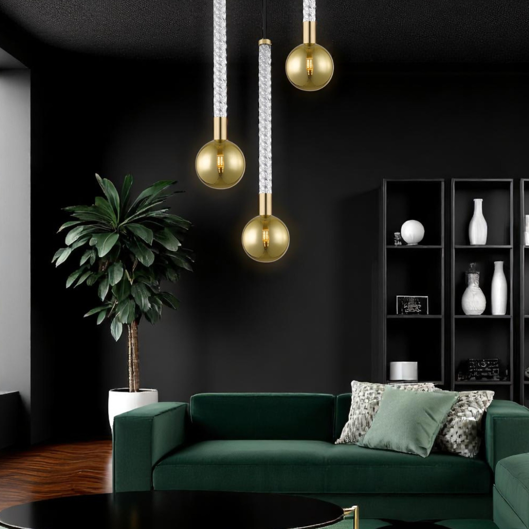 Lustra Suspendata Luxury Gold Mida