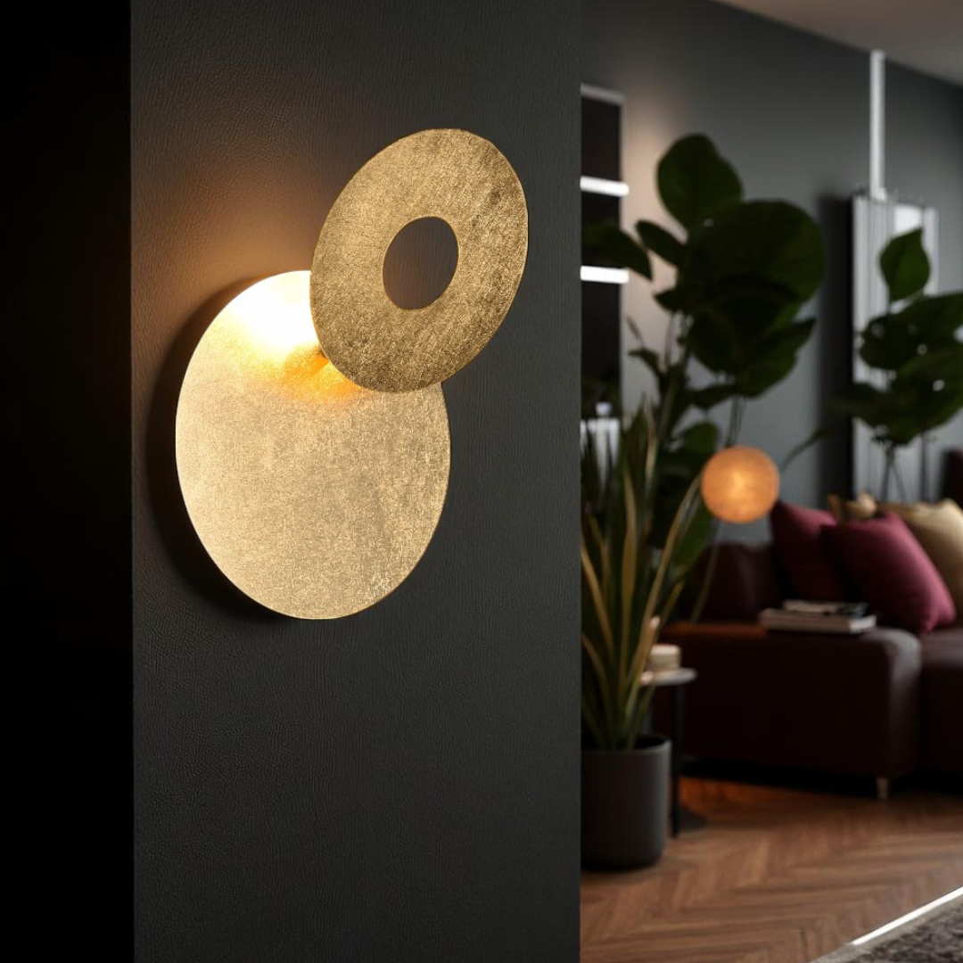 Aplica LED Luxury Round Gold LEANO