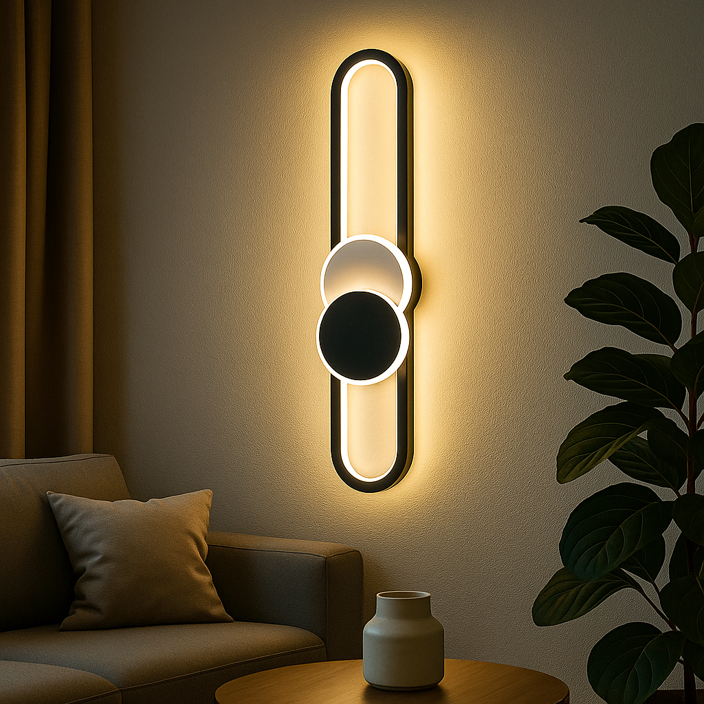 Aplica LED MOZZY 80cm Black Echivalent 90W