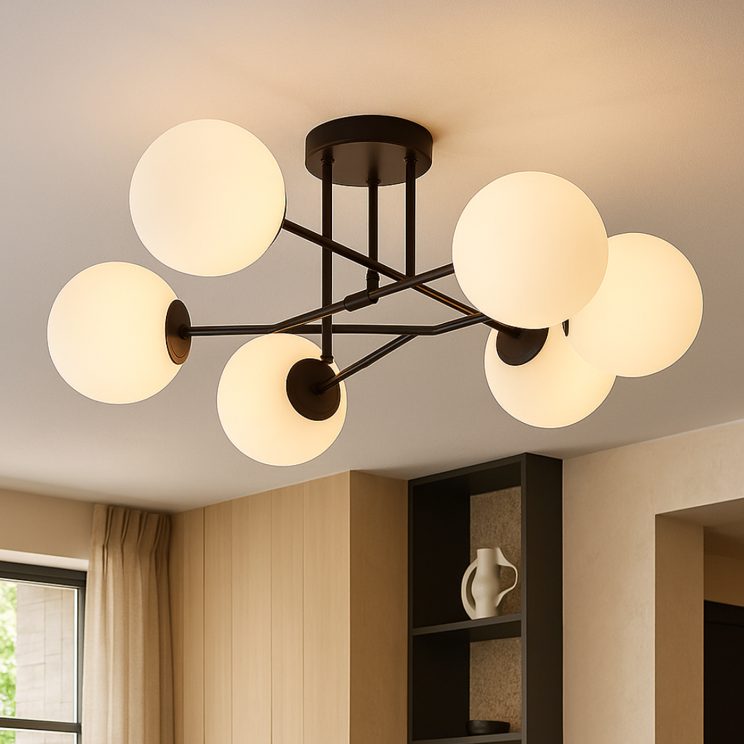 Lustra Abajur Mat 6xG9 Black Opal