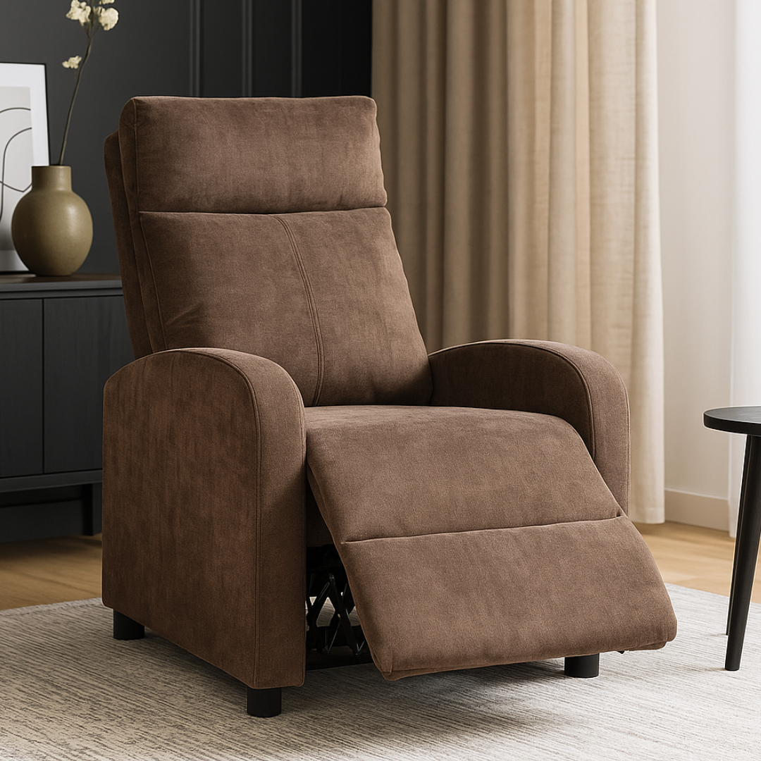 Fotoliu Recliner Stofa Maro