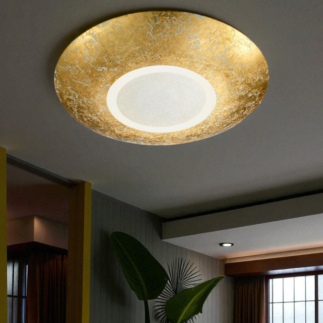 Plafoniera LED 15.5W CHIROS Gold Echivalent 150W