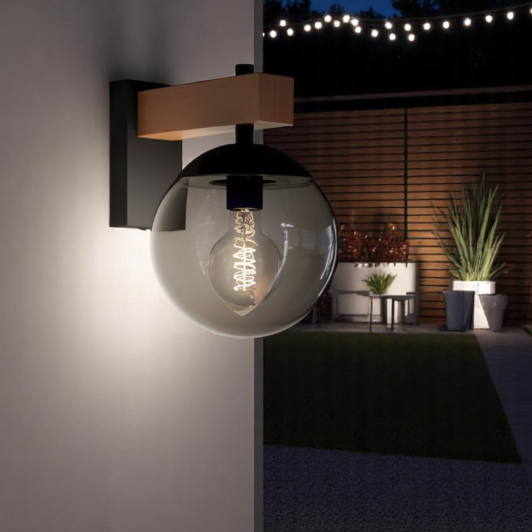 Aplica Exterior BUFALATA Black & Brown Eglo